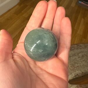 Green Fluorite Crystal Sphere